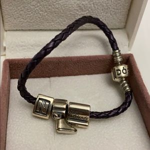 Pandora Purple Rope Bracelet